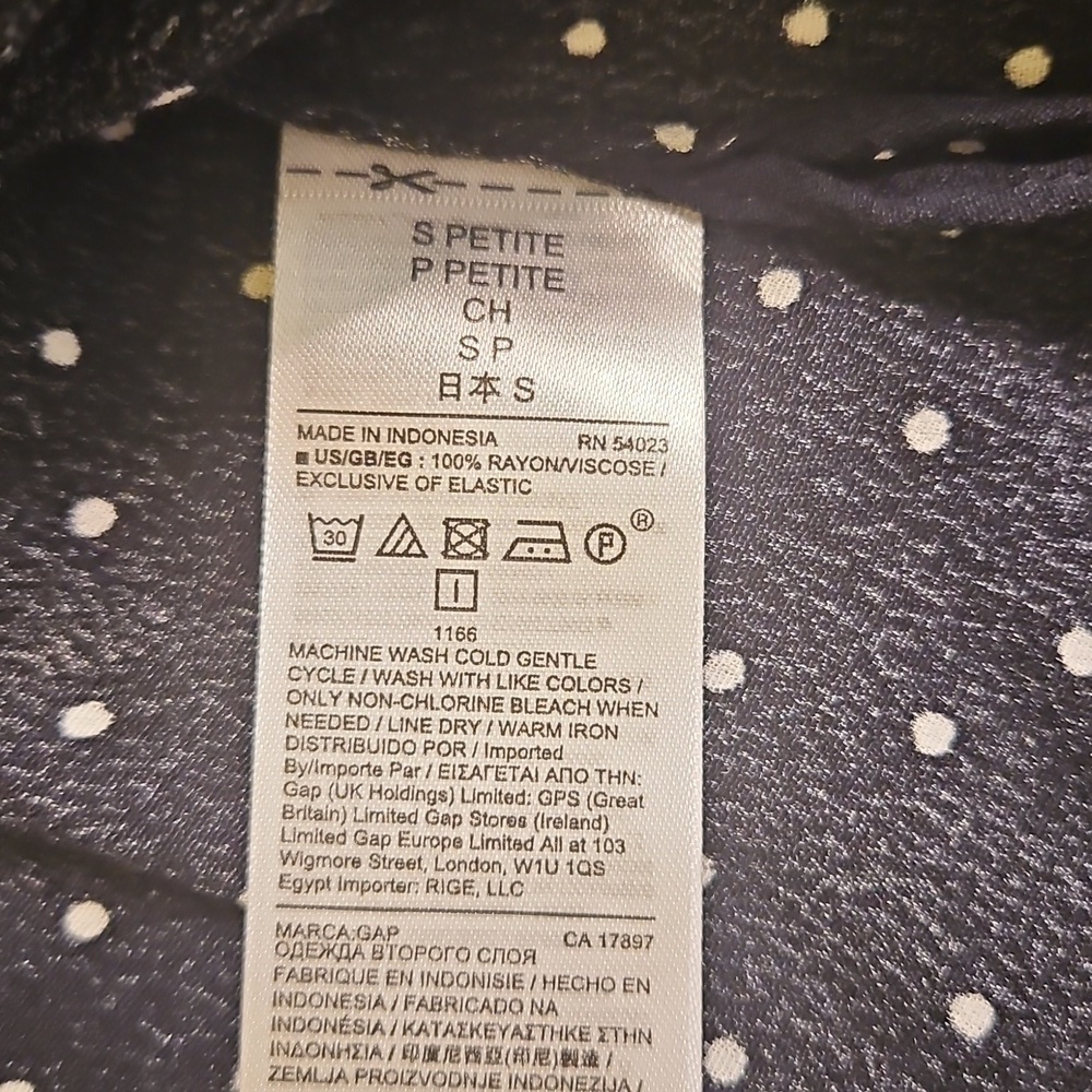 Gap Perfect Maxi Shirtdress Polka Dot Print - Picture 10 of 10